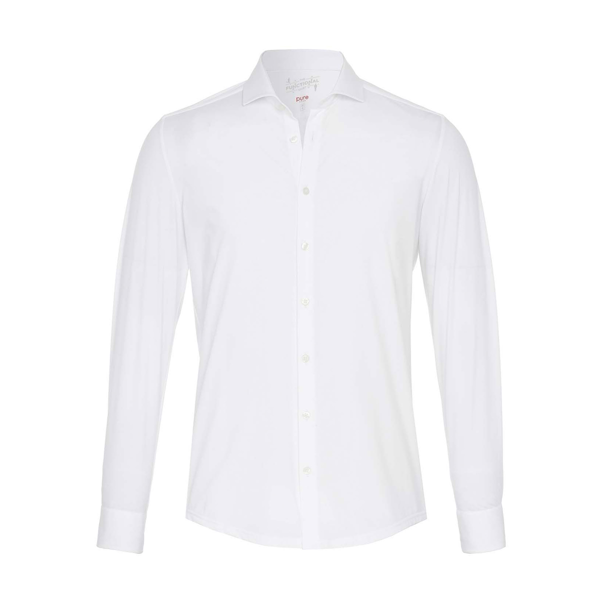 Functional Hemd Slim Fit Men 3385-21150-900f-Pure-Hemd-weiss-vorne