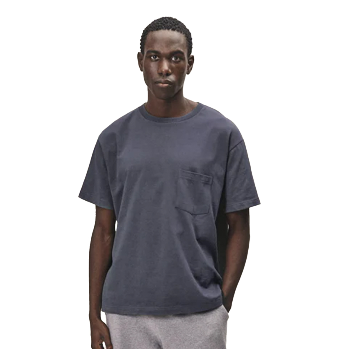 WOTE Oversized T-Shirt Herren WOTE_M2102-4700_T-Shirt-Oversized-aus-Organic-Cotton-Men_navy_01, T-shirt, Ärmel, Erwachsener, Mann, Person