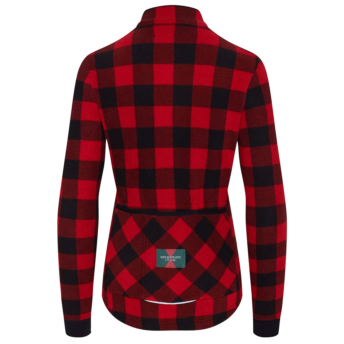 Café du Cycliste Solange Langarm Radtrikot Damen Cafe_du_Cycliste-Solange_Mountain_Style_Gravel_Jersey-Red-Black-2