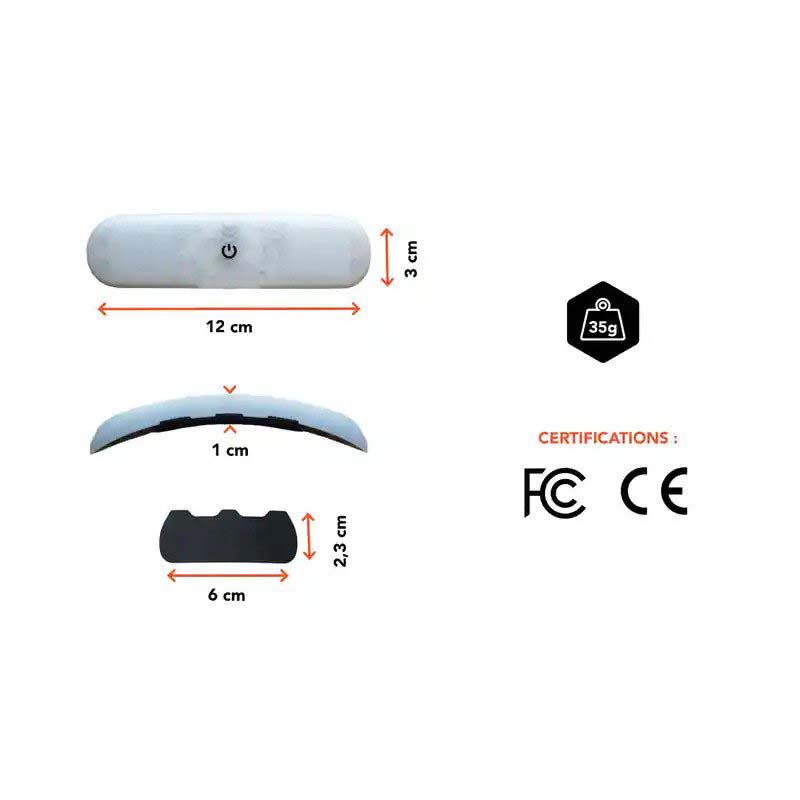 Overade Blinxi LED-Beleuchtung für Fahrradhelme mit Blinker  Overade-Blinxi-mit-Bemassung