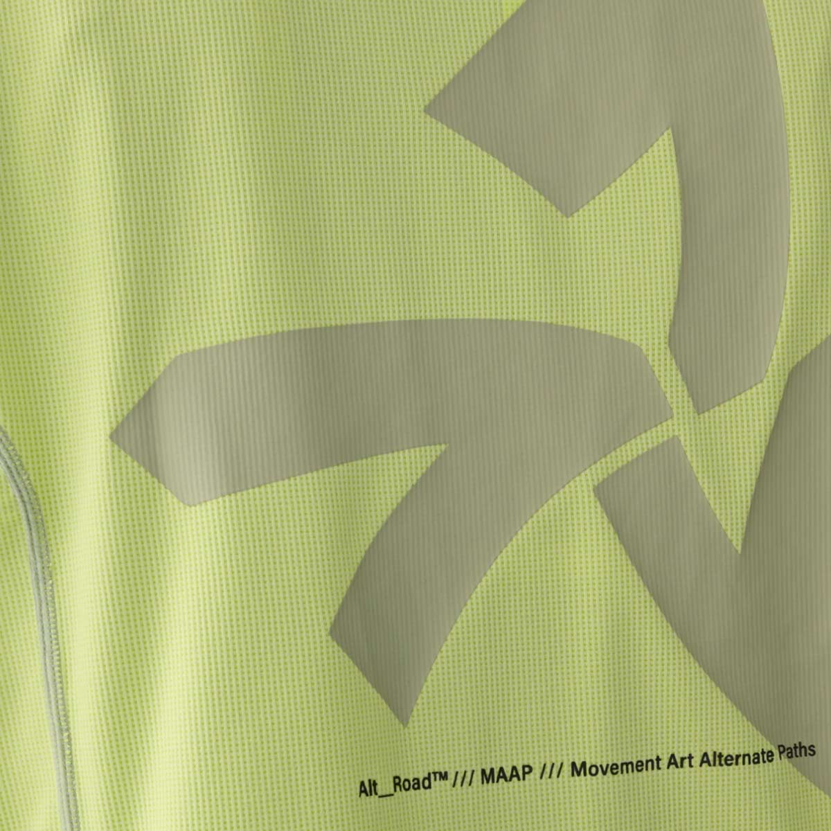 MAAP Alt_Road Cropped T-Shirt Damen Maap_Womens-Alt-Road-Crop-Tech-Tee_Women_Shadow-Lime_06
