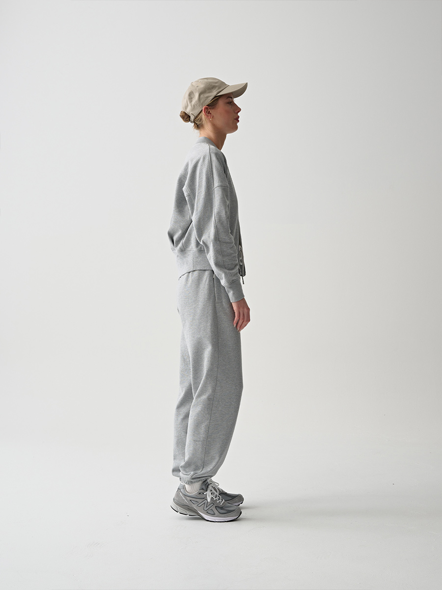 MAAP Essentials Zip Crew Sweatjacke Damen  Maap_MPWTO241224_GYML-Essentials-Zip-Crew_Grey-Marle_Aero_02