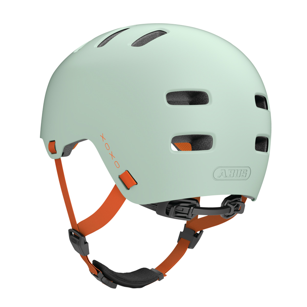 ABUS XOXO Helm City Skate Helm mint grün ABUS XOXO Helm City Skate Helm mint grün schräg hinten
