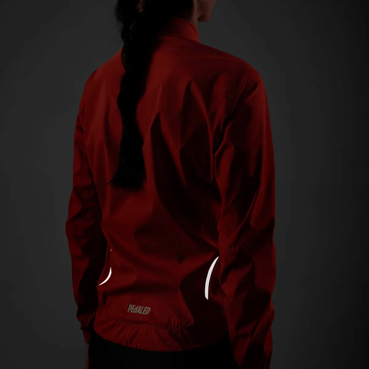 PEdALED Element Regenjacke Damen Pedaled_Element-Windproof-Jacket-Women_Orange_09