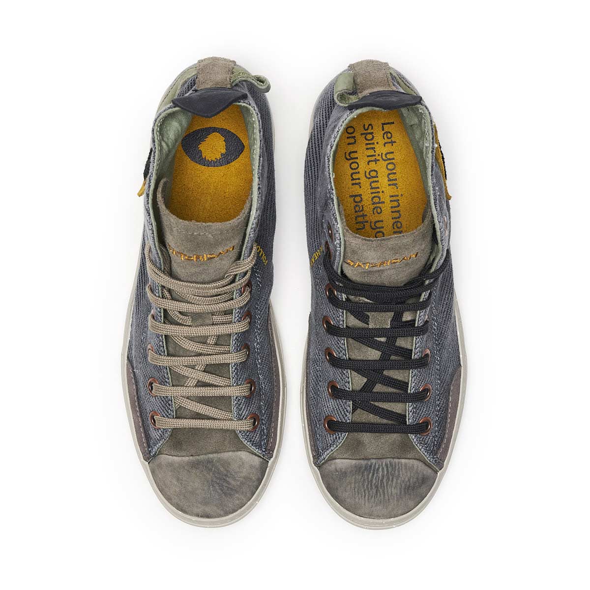 Satorisan Koto Mid Cotton Vintage Sneaker Unisex Koto-Mid-Cotton-Vintage-Fumo-Satorisan-03