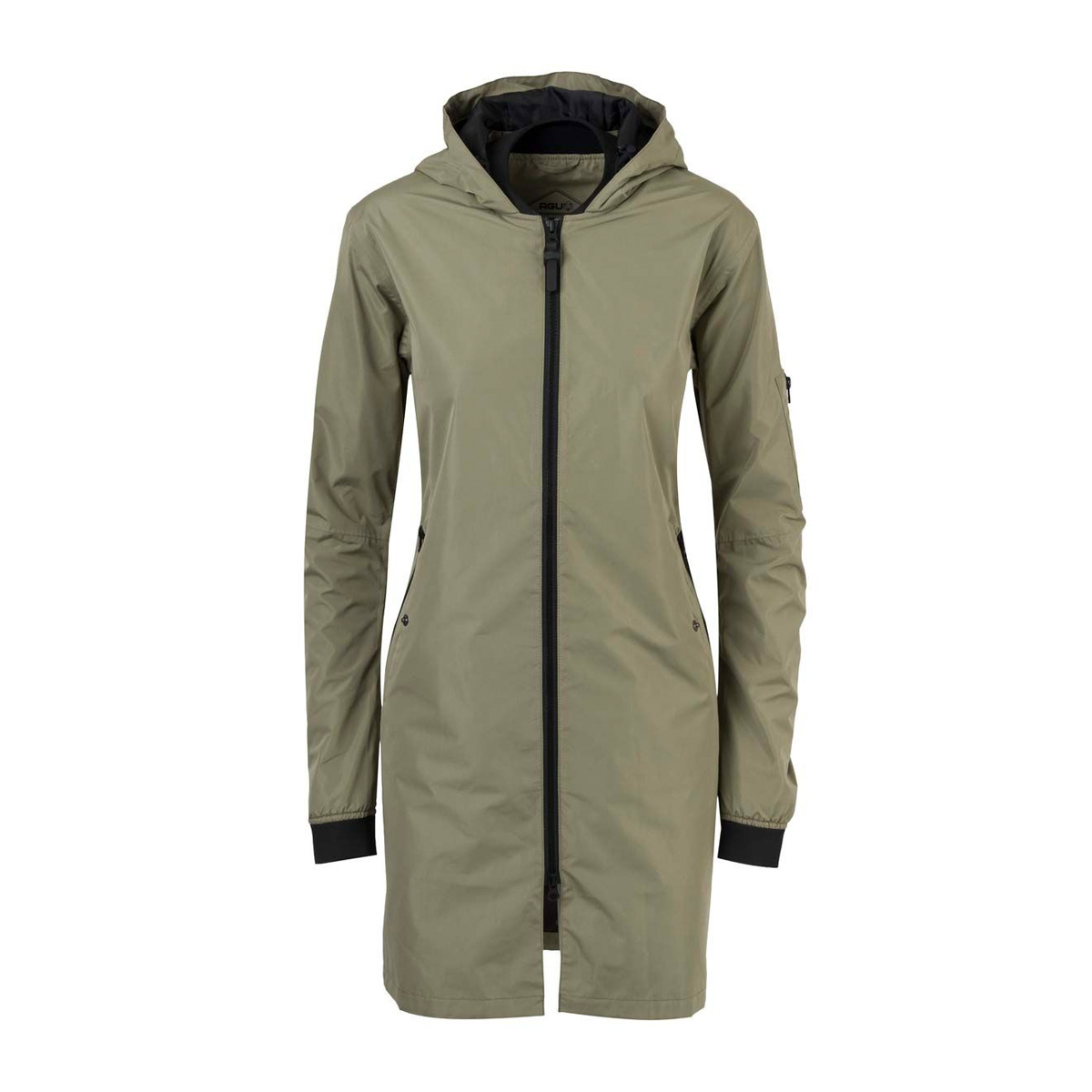 AGU Long Bomber Regenmantel Damen 430431-AGU-Urban-Outdoor-Long-Bomber-Jacket-Women-pistachio-vornegqJA7QmMVPeI9