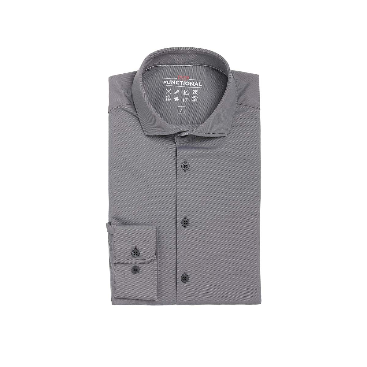 PURE Functional Twill Slim Fit Hemd Herren 4030-21750-712-Pure-Hemd-gefaltet