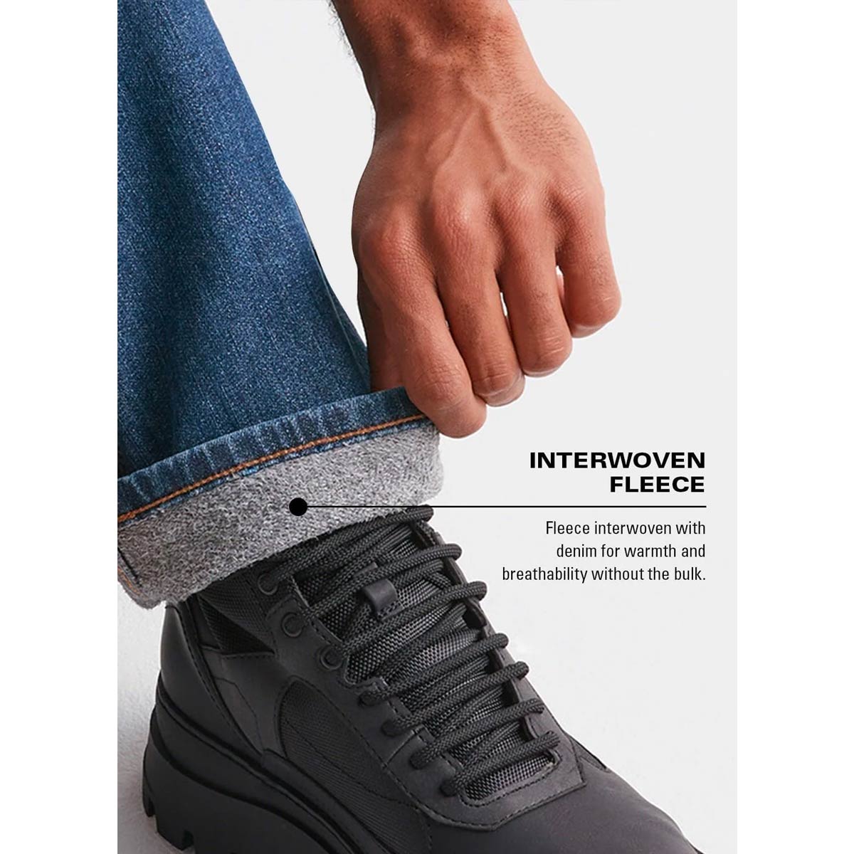 DUER Winter Tech Fleece Relaxed Fit Straight Jeans Herren Duer_Tech-Fleece-Denim-Relaxed-Taper---Black_Men_02