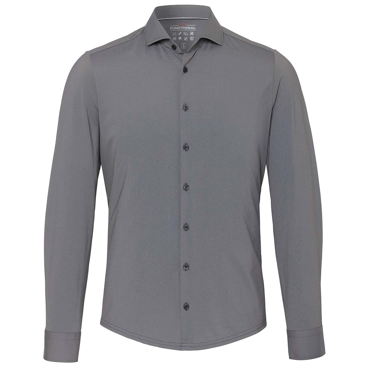 PURE Functional Twill Slim Fit Hemd Herren 4030-21750-712f-Pure-Hemd-vorne