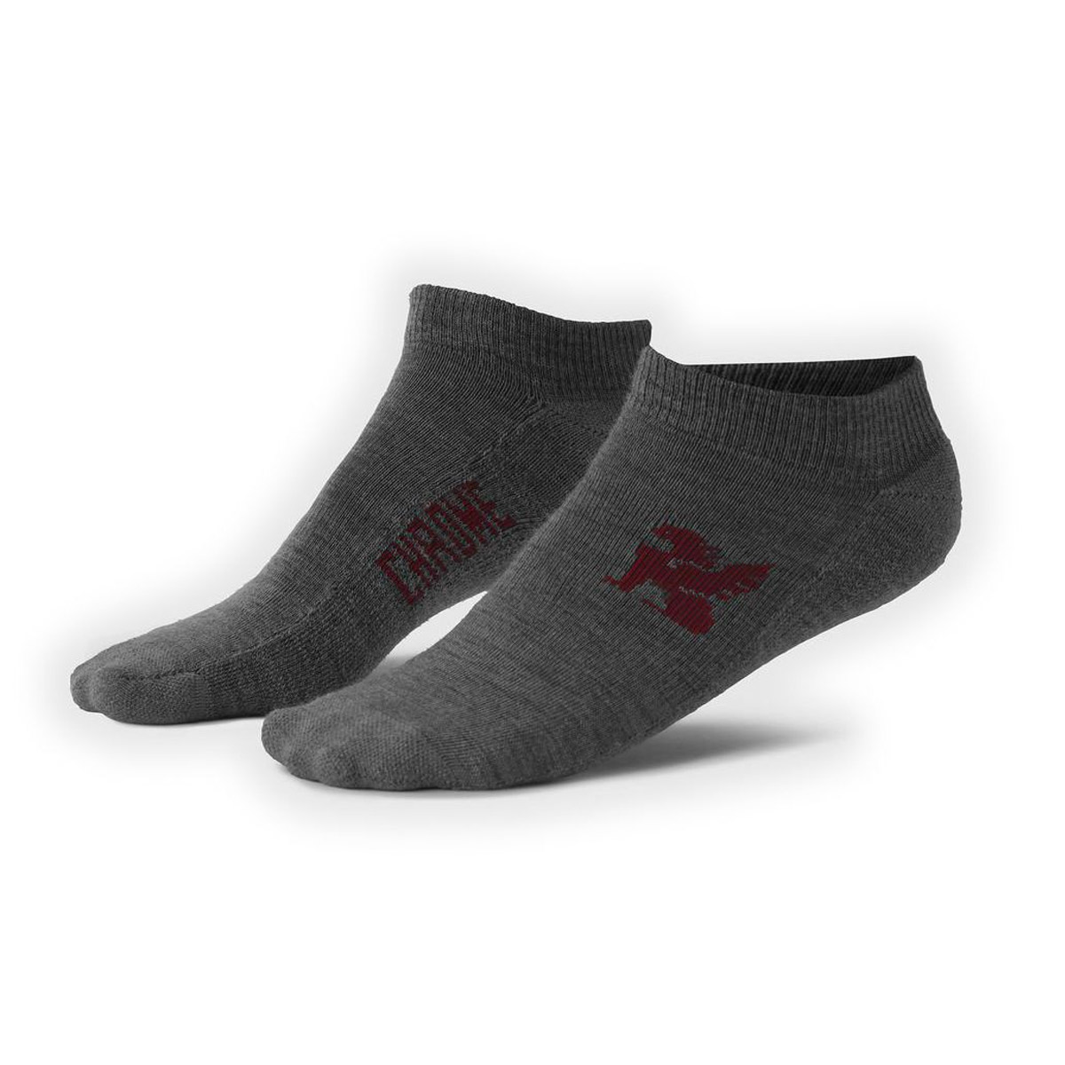 Chrome Industries No Show Merino Socken Unisex AP-117_GY_on-white