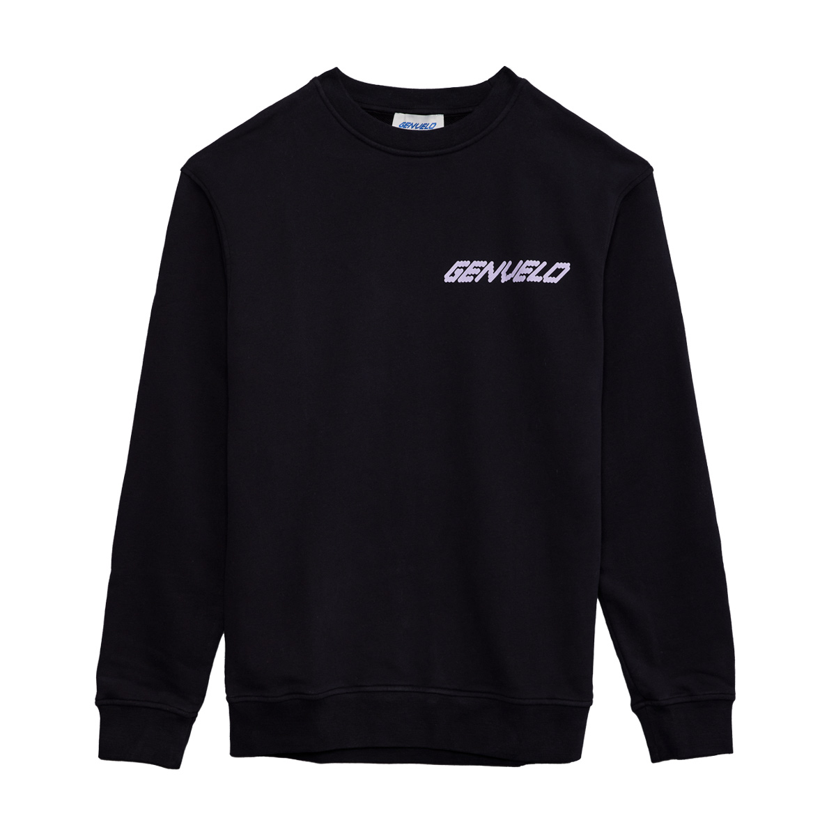 GENVELO Logo Sweatshirt Unisex GENVELO_Sweater_black_01, Langarm, Strickwaren, Pullover, Sweatshirt, Kapuzenpulli