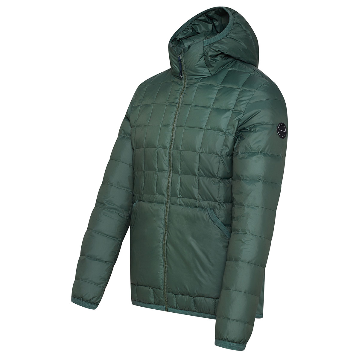 Café du Cycliste Amelie Thermo Steppjacke Unisex Cafe_du_Cycliste-Amelie_Insulated_Hooded_Down_Jacket-Emerald_Green-3