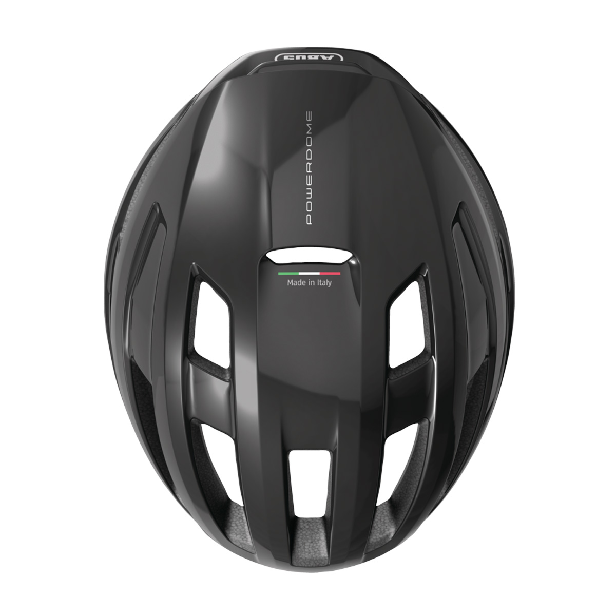ABUS Helm Powerdome Unisex shiny Black Fahrradhelm ABUS Helm Powerdome Unisex shiny Black Fahrradhelm von Oben