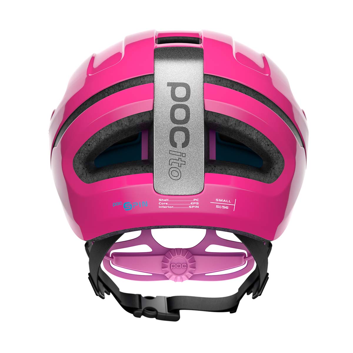 POCito Omne SPIN Fahrradhelm Kids 10726-POC-OMNE_POCito_fluoPink_rear