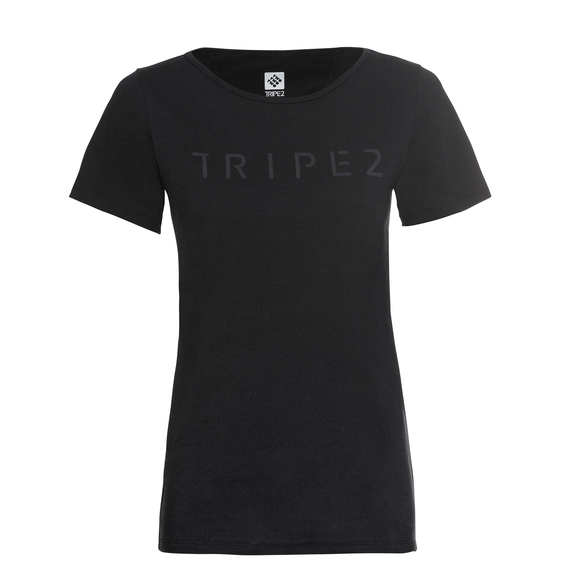 Triple2 TUUR Een Leaves Logo T-Shirt Damen 25211_TUUR_een_Organic_Cotton_Women_-_Logo_01_Anthracite