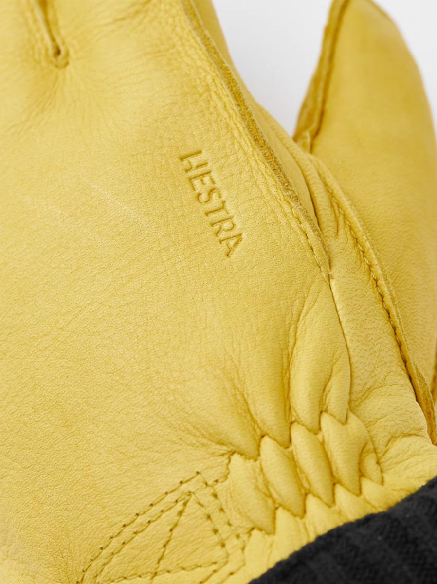 Hestra Deerskin Primaloft Rib Echtleder Handschuhe Herren HS-20210-8-BK_Deerskin-Primaloft-Rib-Handschuh-Men_natural-yellow_02
