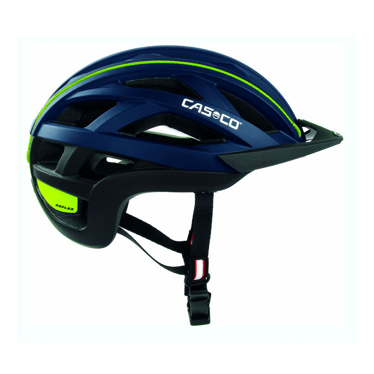 Casco Cuda 2 Fahrradhelm CASCO_Cuda2_Blue_NeonYellow_Matte_side_cmyk_04-1605, Sturzhelm, Helm, Bekleidung, Schutzhelm