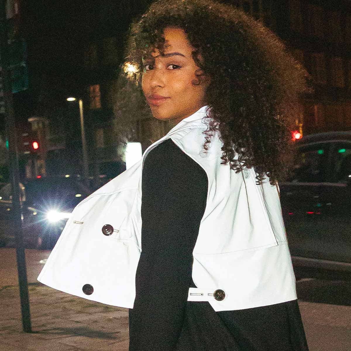 Gofluo Reflektierende Trench Weste Damen Gofluo_Trench_Weste_reflective_A