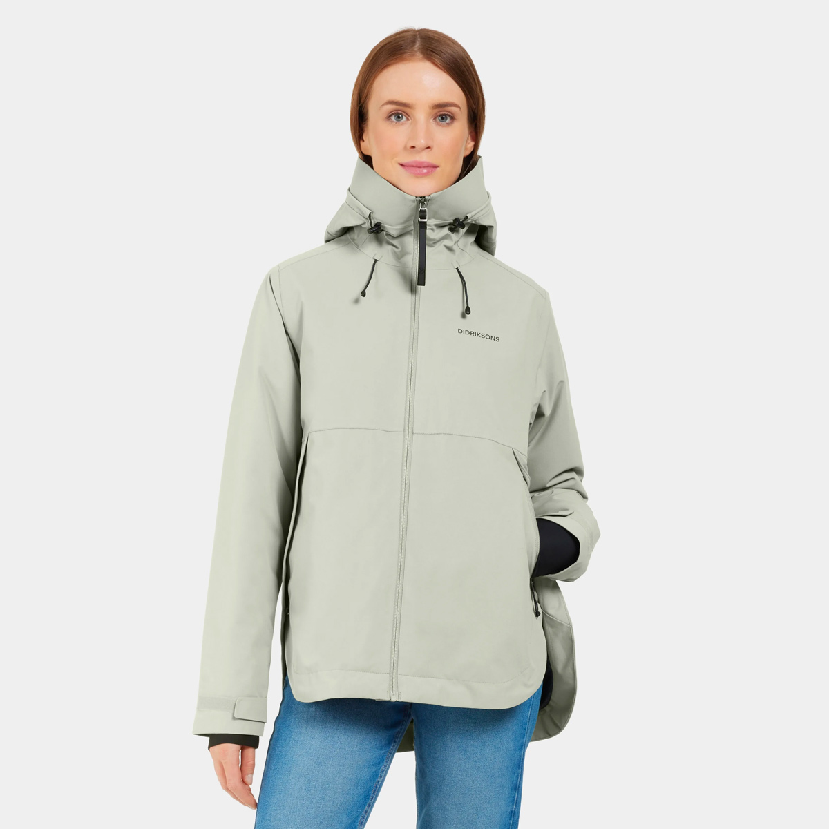 Didriksons JENNIE Regenjacke Damen Didriksons_Jennie-Jacket_Women_Whited-Leaf_02