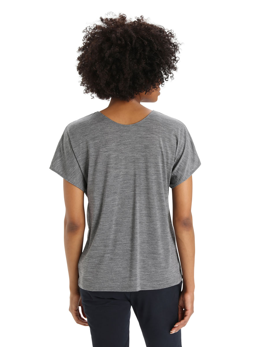 Icebreaker Drayden Wendbares T-Shirt Damen Icebreaker_FW22-Women-Drayden-Reversible-SS-Top-0A56ES004_2