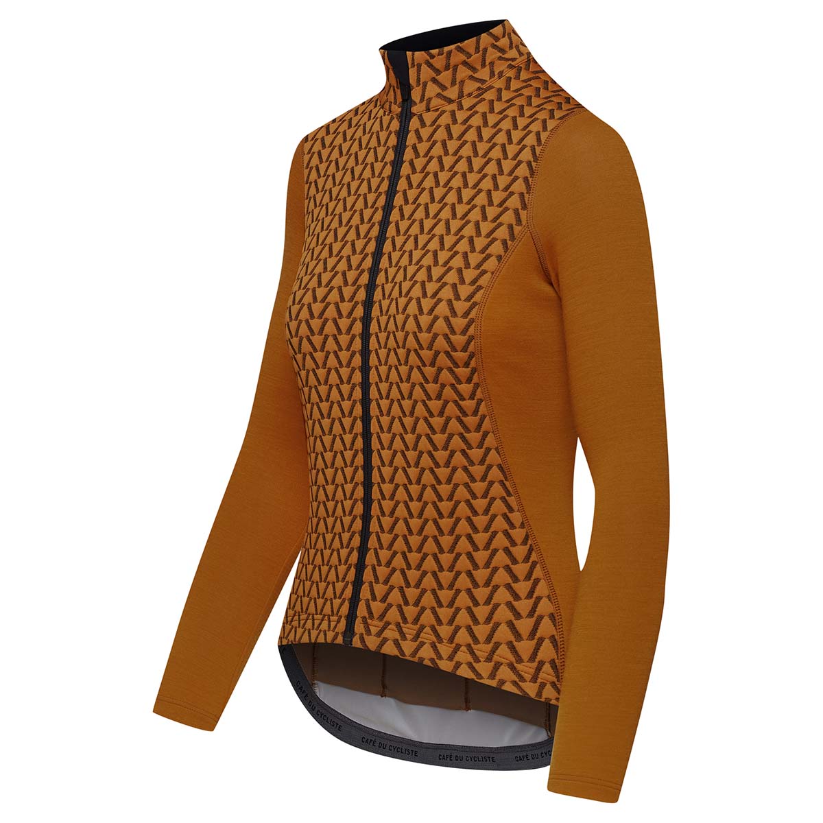 Café du Cycliste Irma Langarm Radtrikot Damen Cafe_du_Cycliste-Irma_Audax_Merino_Jersey-Syrup_Brown-3