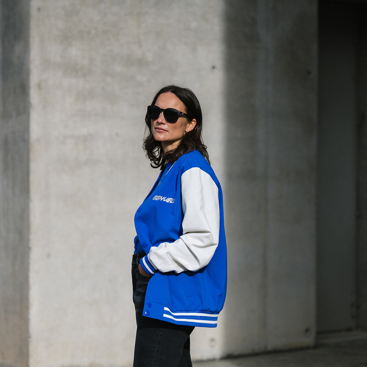 GENVELO College Jacke, Unisex, blau