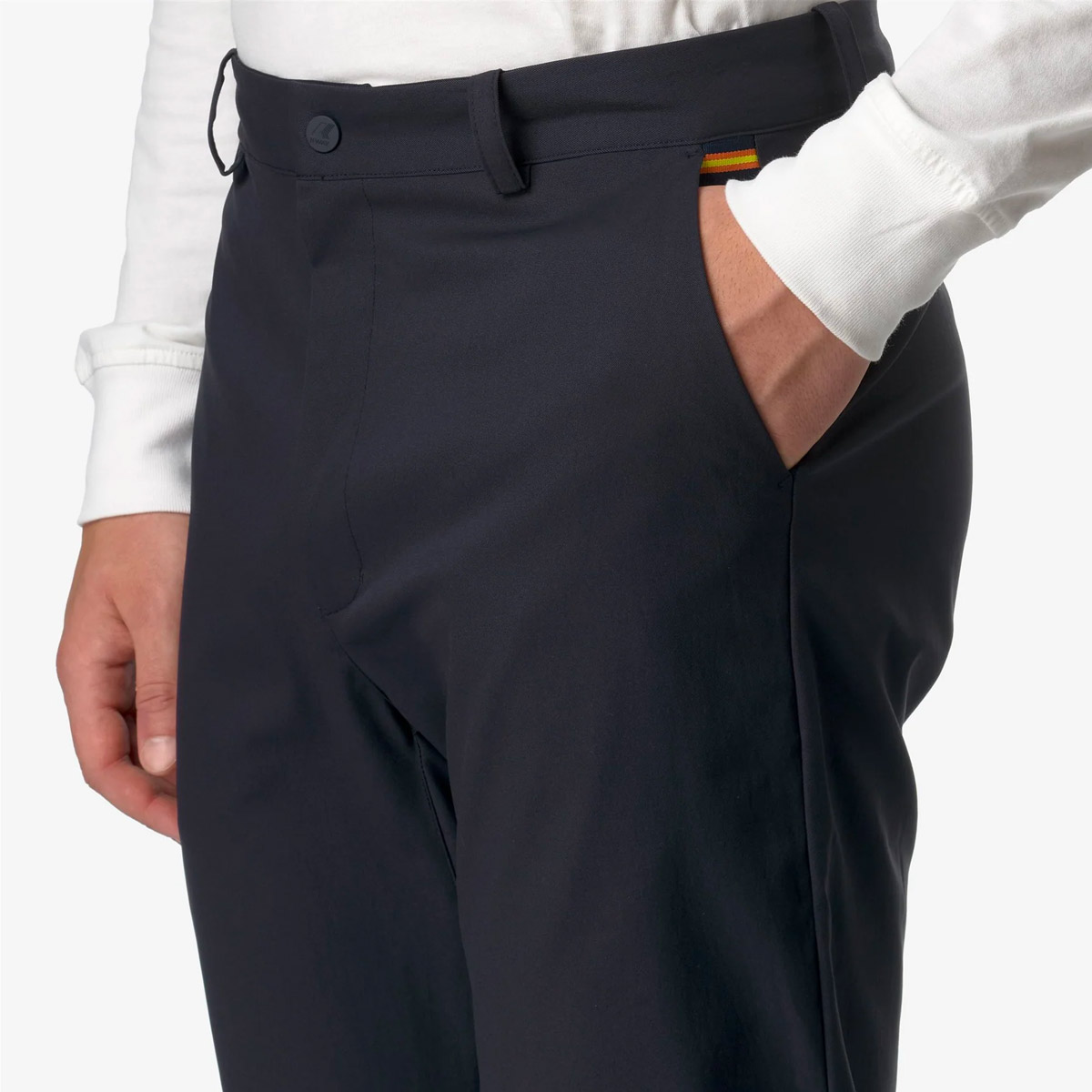 K-WAY Elia Twill Peach Chino Hose Unisex K-Way_ELIA-TWILL-PEACH-Chino-Unisex_Blue-Depth_03