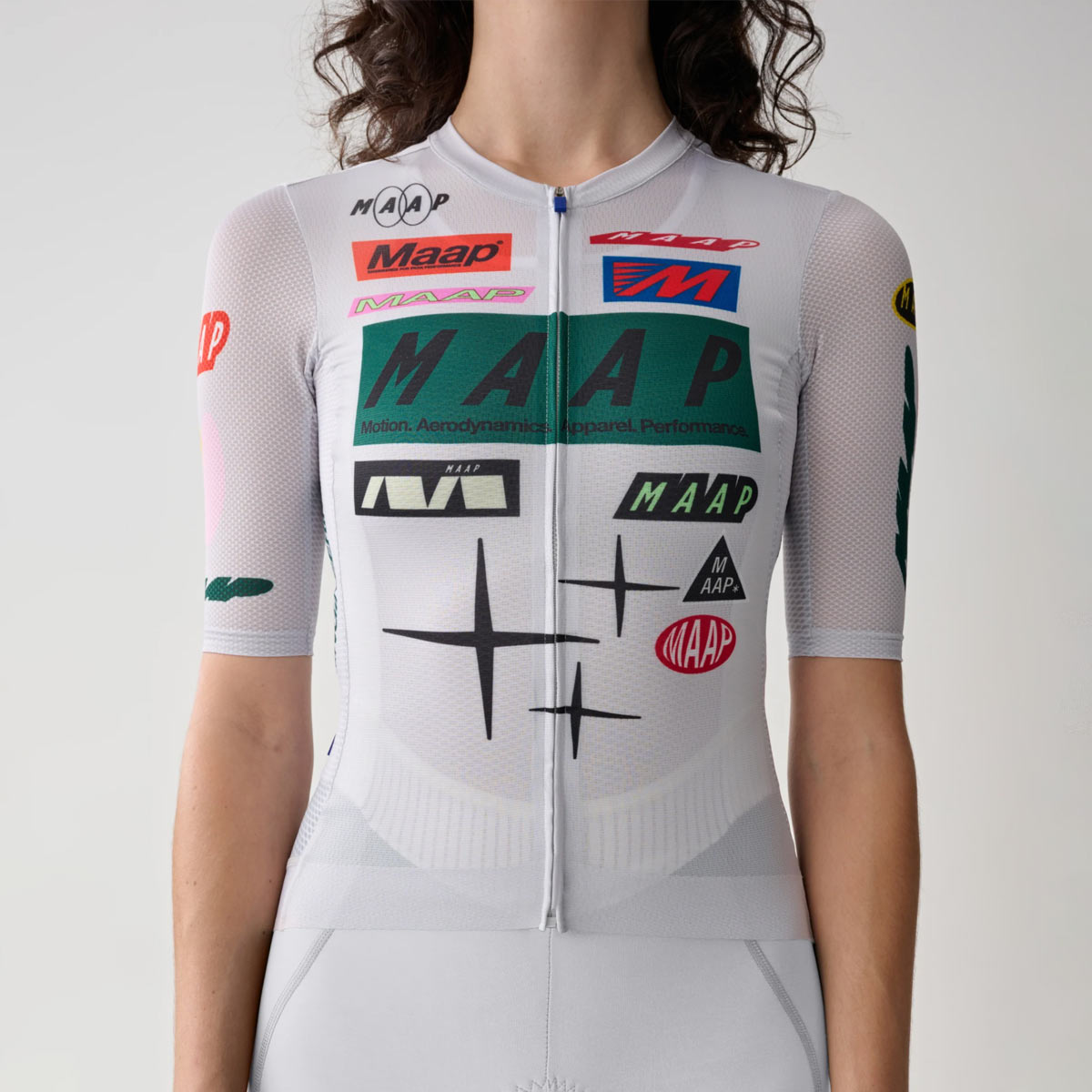 MAAP Drome Pro Air Jersey 3.0 Radsport Trikot Women Damen Icicle MAAP Drome Pro Air Jersey 3.0 Radsport Trikot Women Damen Icicle Model Details von Vorne