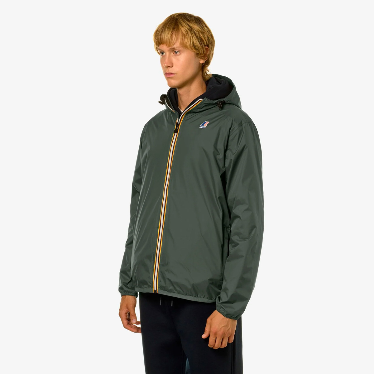 K-Way_Le-Vrai-3.0-Claude-Regenjacke_green-blackish_05