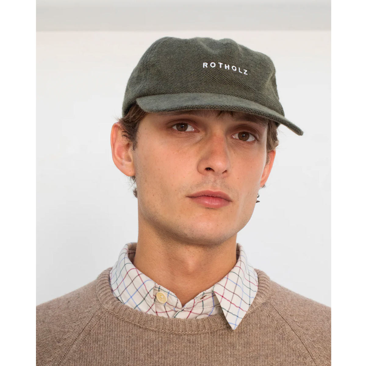 ROTHOLZ Flanell Floppy Cap Unisex Rotholz_FlannelFloppyCapOrganicCotton-MossGreen_05