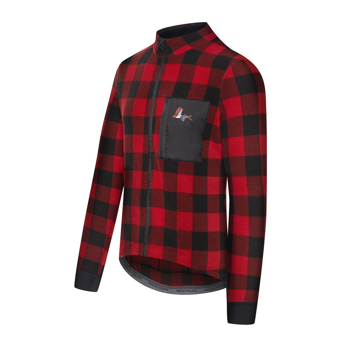 Café du Cycliste Solange Langarm Radtrikot Herren Cafe-du-Cycliste_Solange-Fleece-Jersey-Men_Red-Black_03