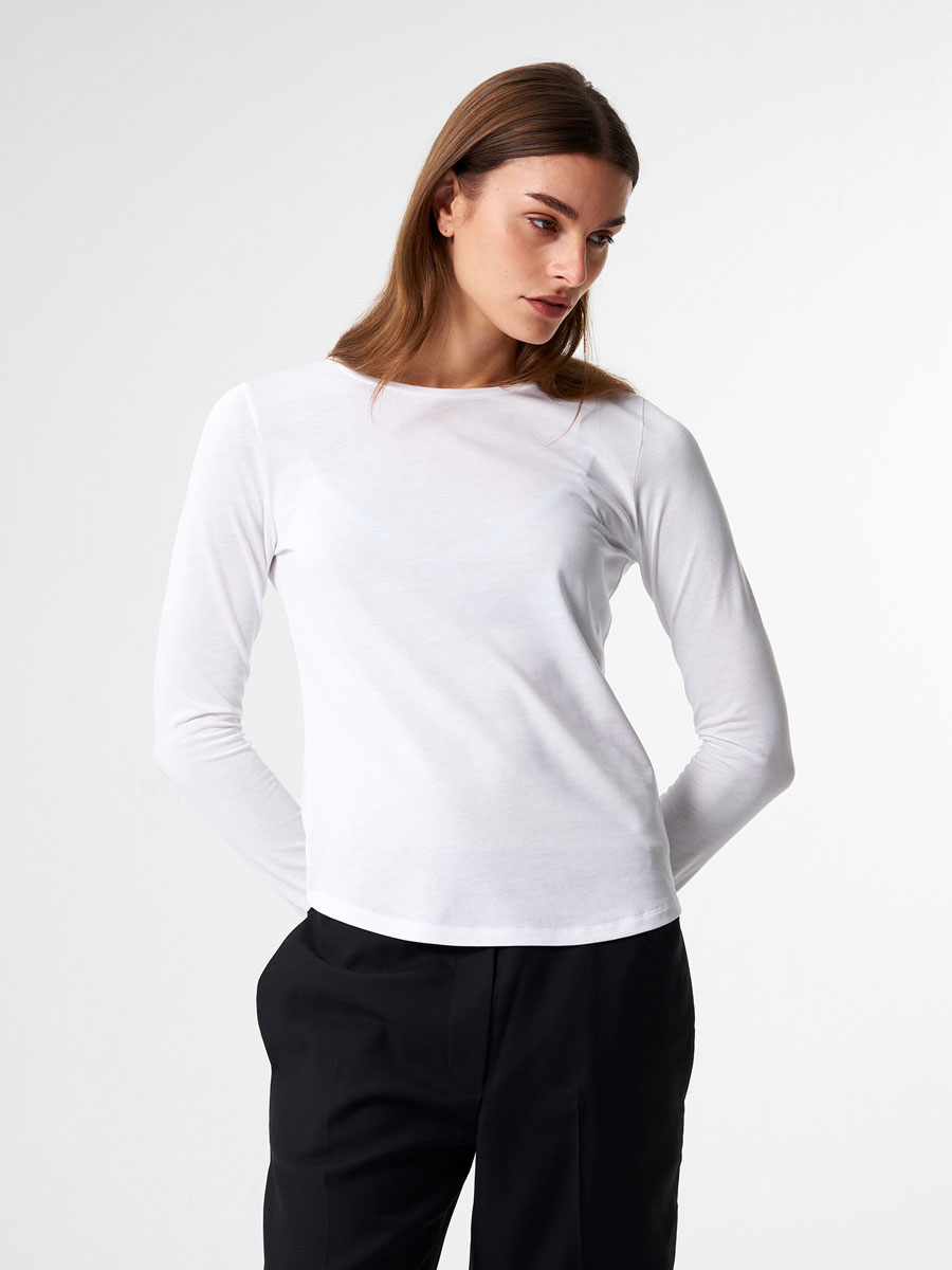 Pinqponq Langarmshirt Damen PPC-LTW-001-80130-pinqponq-Longsleeve-Tencel-Cotton-Women-Inspire-Wooden-White-51