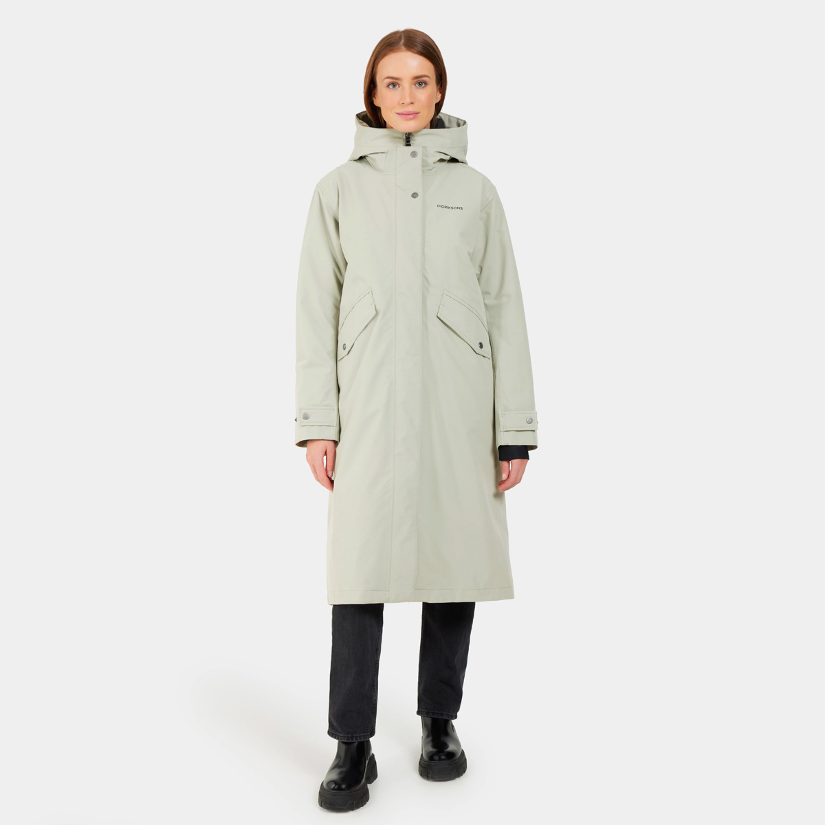 Didriksons MIA Parka Regenmantel Damen Didriksons_Mia-Parka_Women_Whited-Leaf_03