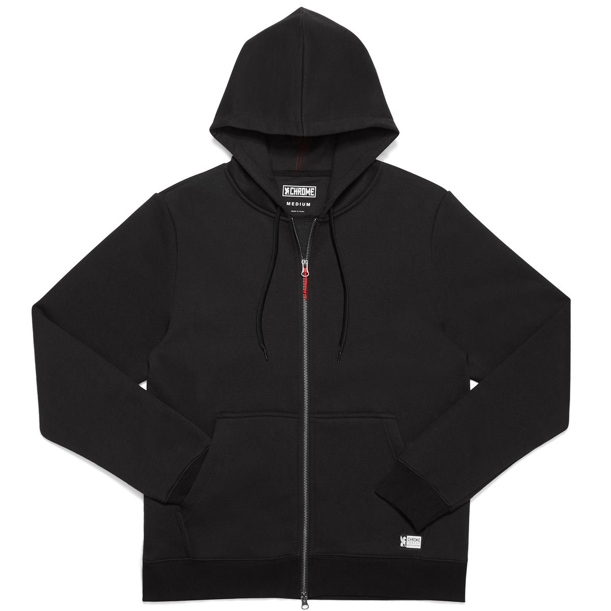 Chrome Industries Fleece Sweatjacke Herren Chrome_Industries_AP-489-BK_Chrome_Issued_Fleece_Hood_Men-1