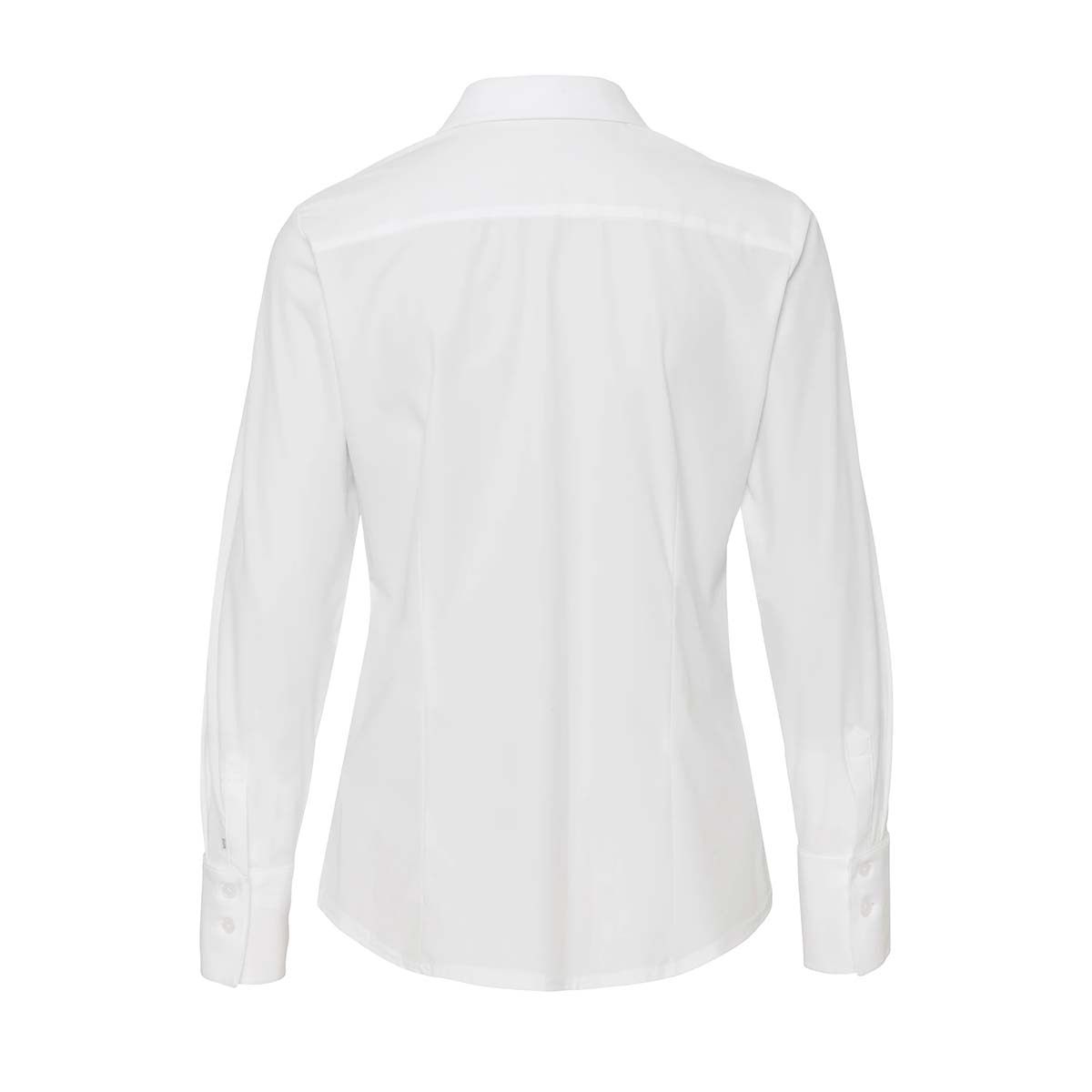 PURE Functional Slim Fit Hemdbluse Damen Functional-Bluse-weiss-hinten