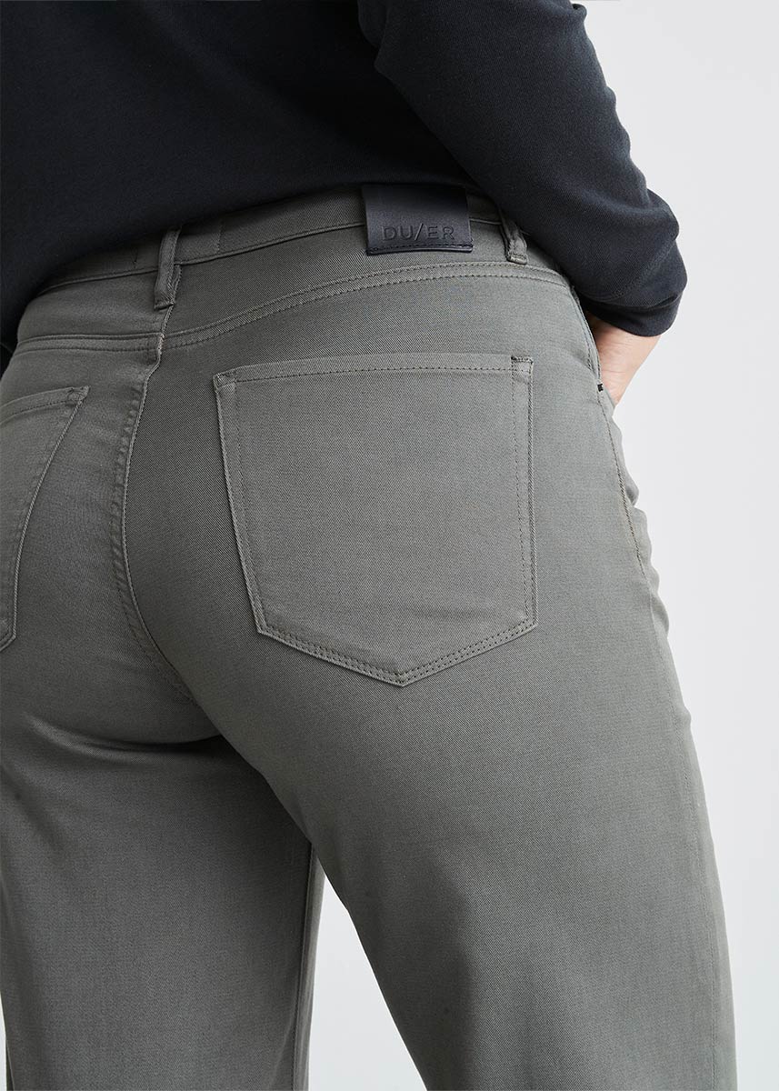 DUER Live Free High Waist Hose Damen DUER_WFTS1015_LiveFree-HighRise-WideLeg_Thyme_06