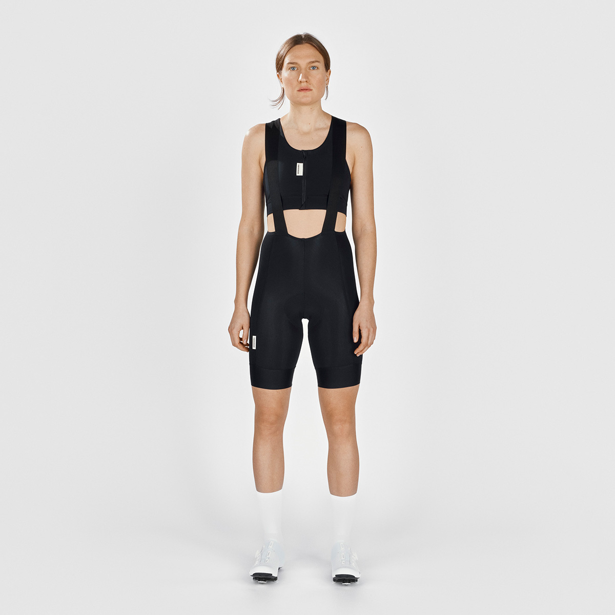 FINGERSCROSSED #ROAD BRA Sport BH Rennrad Radsport Damen Women black FINGERSCROSSED #ROAD BRA Sport BH Rennrad Radsport Damen Women black am Model