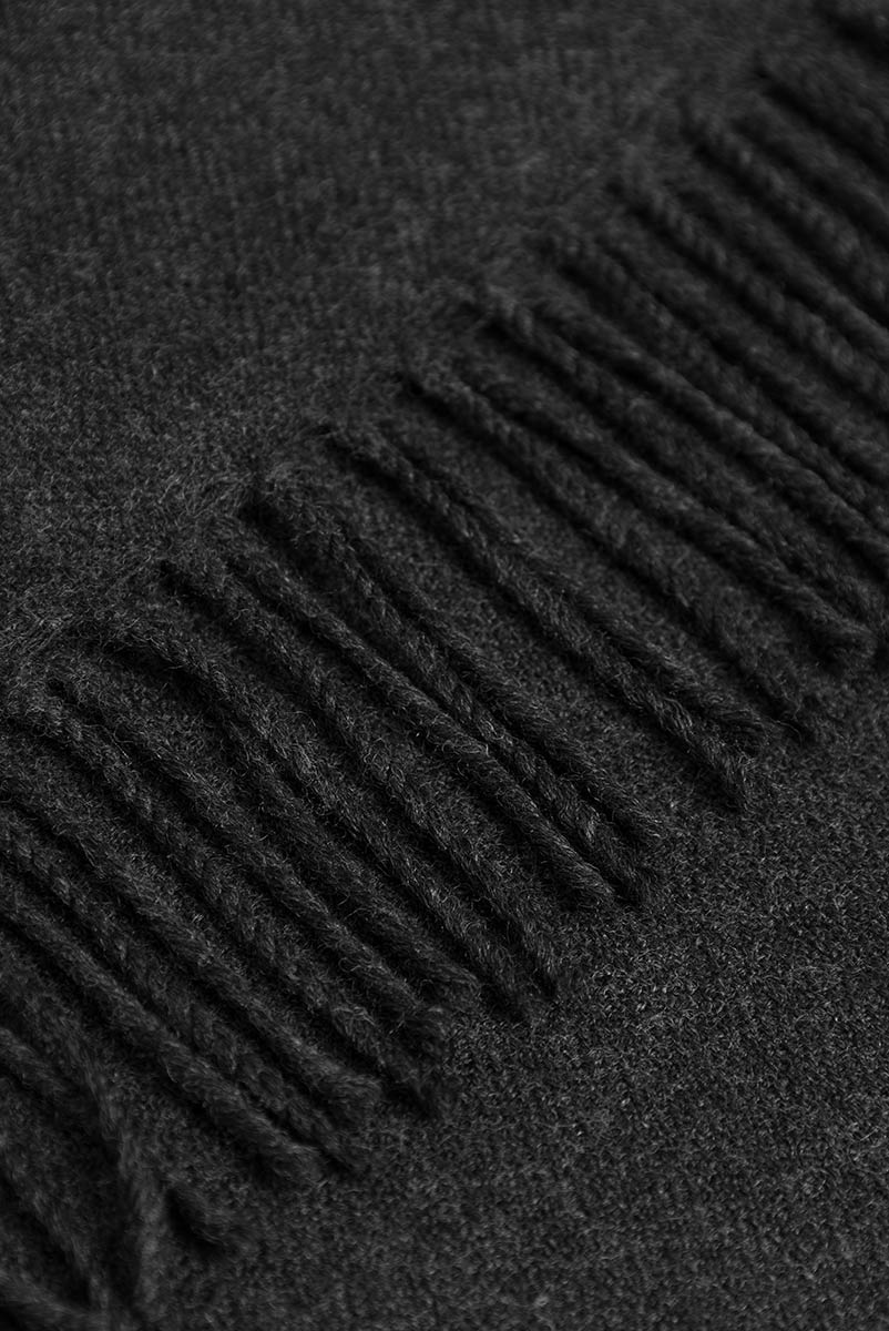 ROTHOLZ Gewebter Merino Schal Unisex Rotholz_WovenMerinoWoolScarf-WarmAnthracite_02