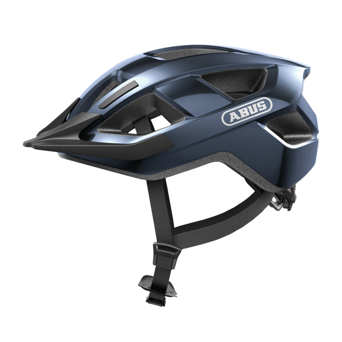 ABUS ADURO 3.0 Fahrradhelm mit Schild Trekking City Unisex midnight blue dunkelblau ABUS ADURO 3.0 Fahrradhelm mit Schild Trekking City Unisex midnight blue dunkelblau Seitansicht