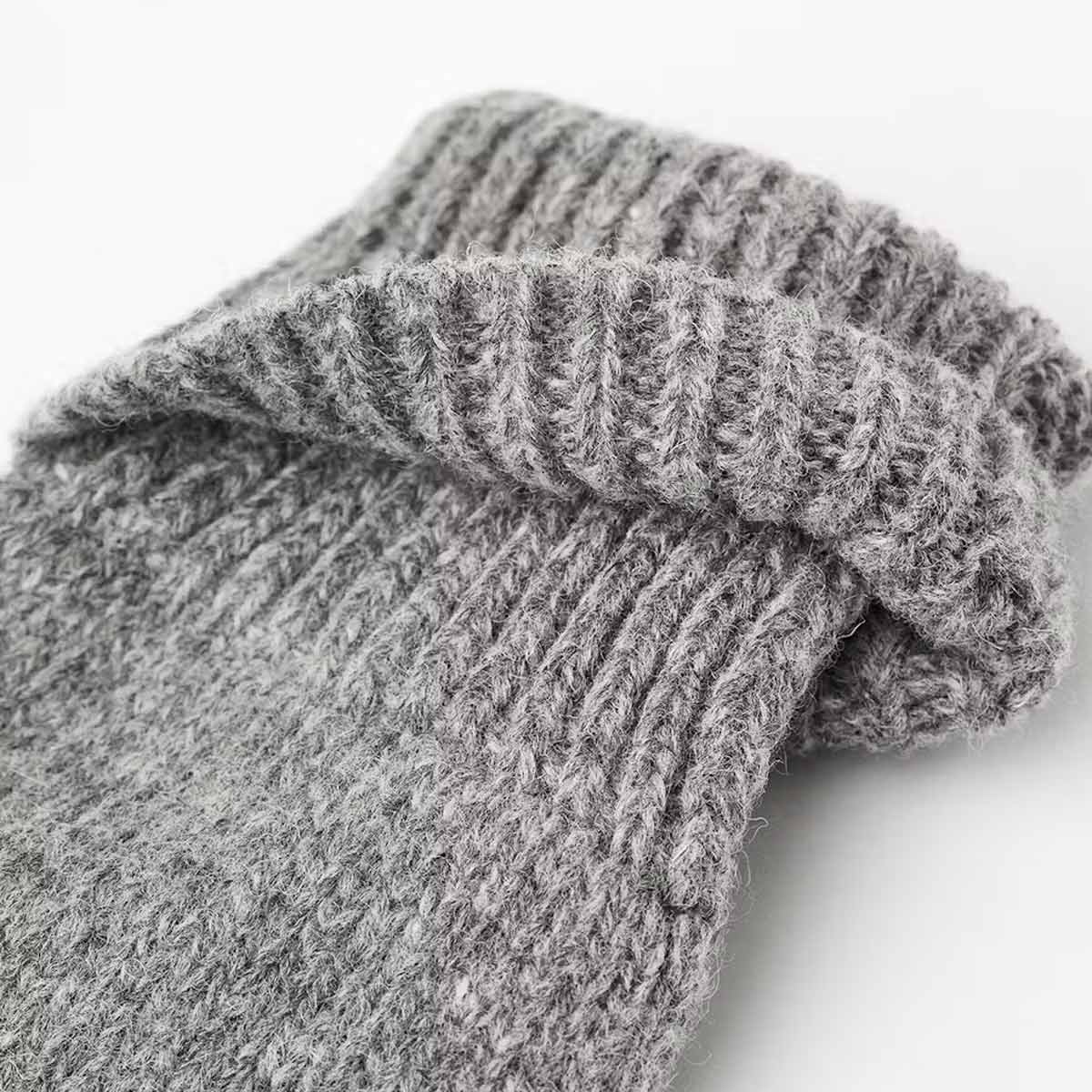 Basic Wool Half Finger Handschuhe