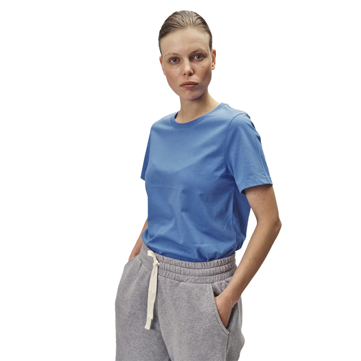 Rundhals T-Shirt Women Bluse, Ärmel, Person, T-shirt, Hosen