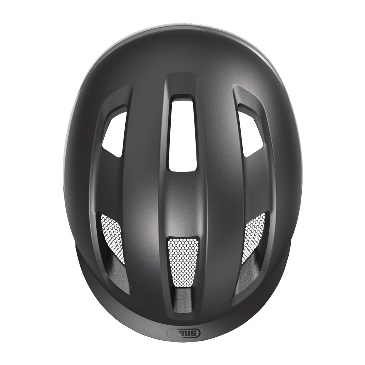 ABUS PURL-Y ACE Helm City Beleuchtung Licht Unisex schwarz ABUS PURL-Y ACE Helm City Beleuchtung Licht Unisex schwarz von oben