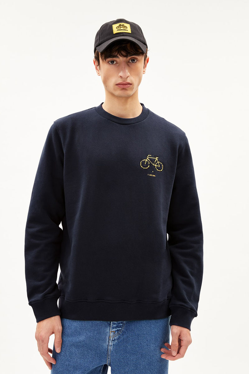 ARMEDANGELS Baaro Pixxel Sweatshirt Herren Armedangels-30005171-BAARO-PIXXEL-night-sky-2