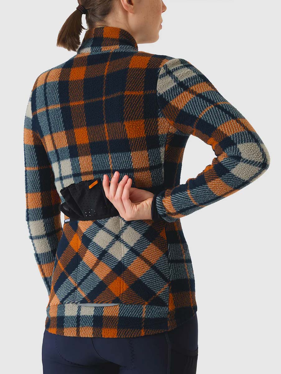 Café du Cycliste Solange Langarm Radtrikot Damen Cafe-du-Cycliste_Solange-Womens-Fleece-Jersey_Nay-Orange_08