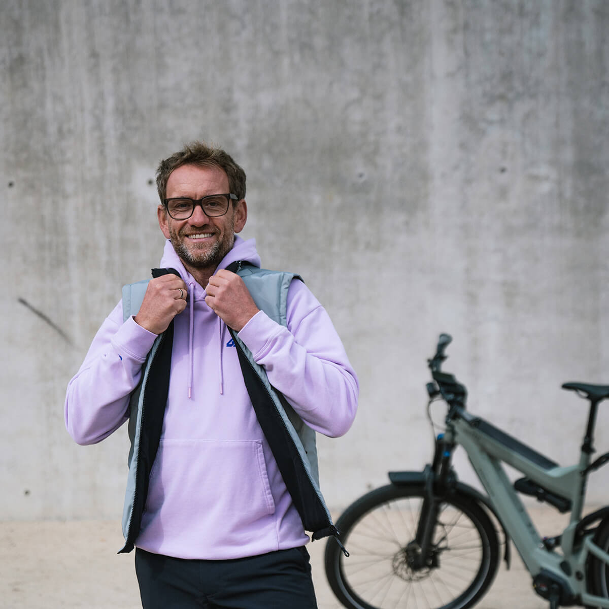 GENVELO Hoodie, Herren, lilac