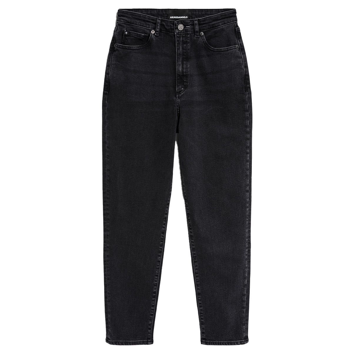 ARMEDANGELS Mairaa Comfort High Waist Tapered Jeans Damen Armed-Angels_MAIRAA-COMFORT_Jeans-Women_black-washed-authentic_01