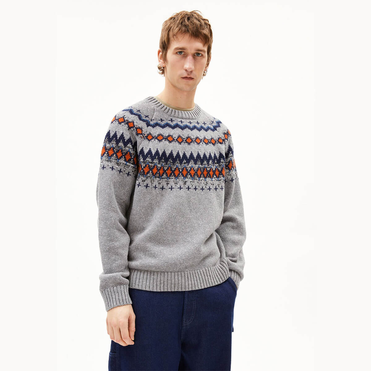 ARMEDANGELS KAALLA FAIR ISLE Strickpullover Herren