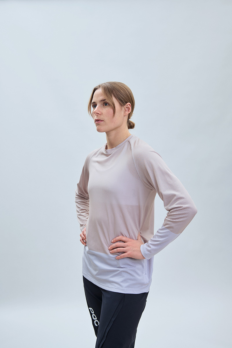 POC Pure MTB Radtrikot Damen POC_52854_MTBPureLSJersey_8629_SandstoneBeigeGraniteGrey_04