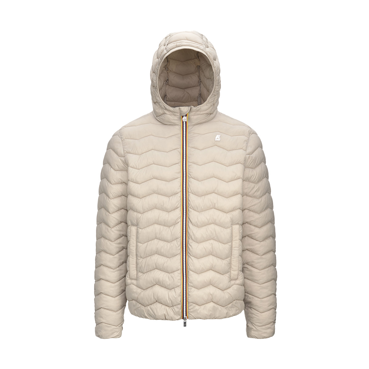 K-WAY Jack Steppjacke Herren k-way_JACK-QUILTED-WARM_Jacke_beige-grey_01