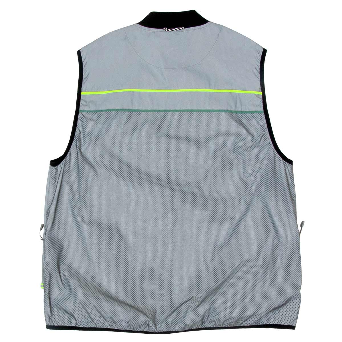Gofluo George Reflektierende Weste Unisex Gofluo-George-Weste-Men-hinten-grey-reflective